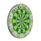 groen en wit dartbord (Voorkant Links)