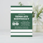 Groen en Wit de Uitnodiging van de Dagen van het T (Staand voorkant)