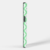 Groen en wit diamantpatroon Case-Mate iPhone case (Achterkant / Rechts)