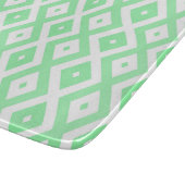 Groen en wit diamantpatroon snijplank (Hoek)