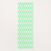 Groen en wit diamantpatroon yogamat (Achterkant)