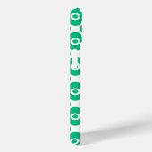 Groen en wit eenvoudig bloemmotief retro Case-Mate iPhone case (Achterkant / Rechts)