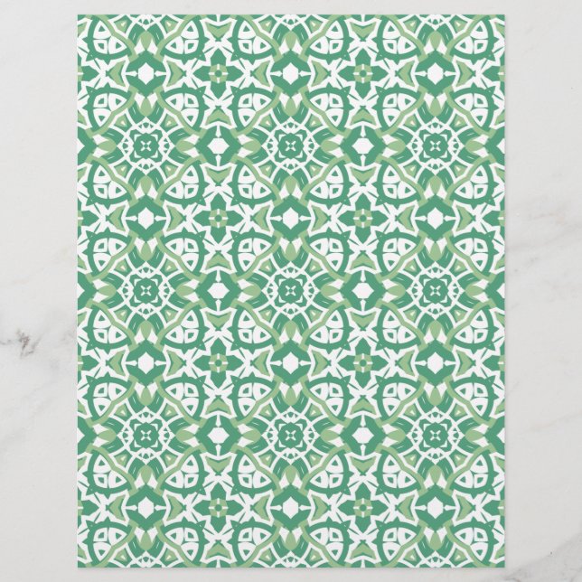 Groen en wit flessentrappenboek (Voorkant)