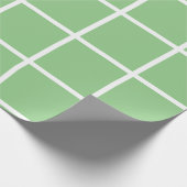 Groen en wit geblokt cadeaupapier (Hoek)