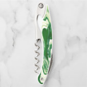 Groen en wit gekruld kurkentrekker (Voorkant)