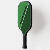 Groen en wit gepersonaliseerd aangepast pickleball paddle (Links)