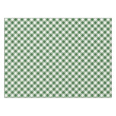 Groen en Wit Geruit Gingham Kerstmis Tafelkleed (Voorkant (Horizontaal))