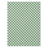 Groen en Wit Geruit Gingham Kerstmis Tafelkleed (Voorkant)