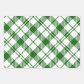 Groen en wit geruit inpakpapier vel (Voorkant)