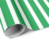 Groen en wit gestreept omslagpapier cadeaupapier (Rol Hoek)