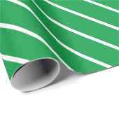 Groen en wit gestreept omslagpapier cadeaupapier (Rol Hoek)