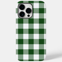 Groen en wit Gingham Patroon Case-Mate iPhone Case