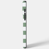 Groen en wit Gingham Patroon Case-Mate iPhone Case (Achterkant / Links)