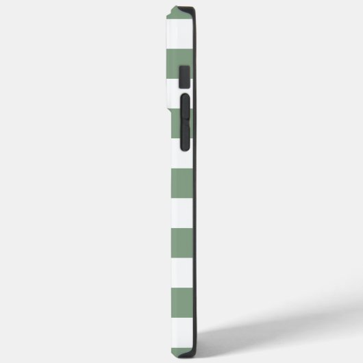 Groen en wit Gingham Patroon Case-Mate iPhone Case (Achterkant / Links)
