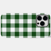 Groen en wit Gingham Patroon Case-Mate iPhone Case (Achterkant (horizontaal))