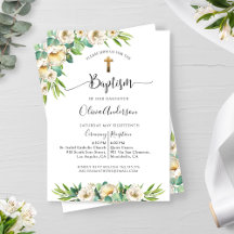 Groen en Wit, Goud Geel Bloemen Doop