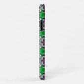 Groen en Wit Herhalend Tegelpatroon Case-Mate iPhone Case (Achterkant/rechts)