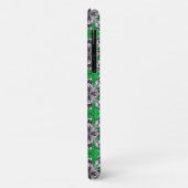 Groen en Wit Herhalend Tegelpatroon Case-Mate iPhone Case (Achterkant/links)