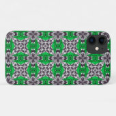 Groen en Wit Herhalend Tegelpatroon Case-Mate iPhone Case (Achterkant (horizontaal))
