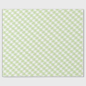 Groen en wit houndstooth-patroon cadeaupapier (Vlak)
