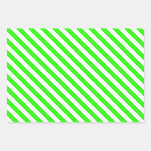 Groen en wit inpakpapier vel (Voorkant 3)