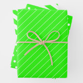 Groen en wit inpakpapier vel (In situ)