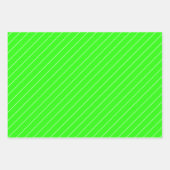 Groen en wit inpakpapier vel (Voorkant)