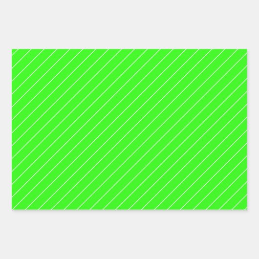 Groen en wit inpakpapier vel (Voorkant)