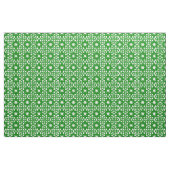 Groen en wit Keltisch Knowork Patroon Stof (Yard (91,4 cm))