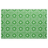 Groen en wit Keltisch Knowork Patroon Stof (Fat Quarter)