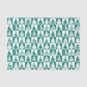 Groen en wit kerstboomgaarden tissuepapier (Voorkant)