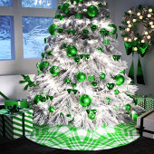 Groen en Wit Kerstmis Plaid Kerstboom Rok