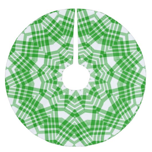 Groen en Wit Kerstmis Plaid Kerstboom Rok (Voorkant)