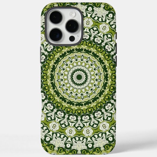 Groen en Wit Mandala Patroon Ontwerp Case-Mate iPhone Case (Achterkant)