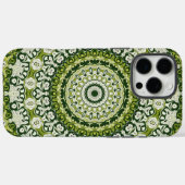 Groen en Wit Mandala Patroon Ontwerp Case-Mate iPhone Case (Achterkant (horizontaal))