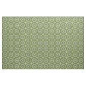 Groen en Wit Mandala Patroonontwerp Stof (Yard (91,4 cm))
