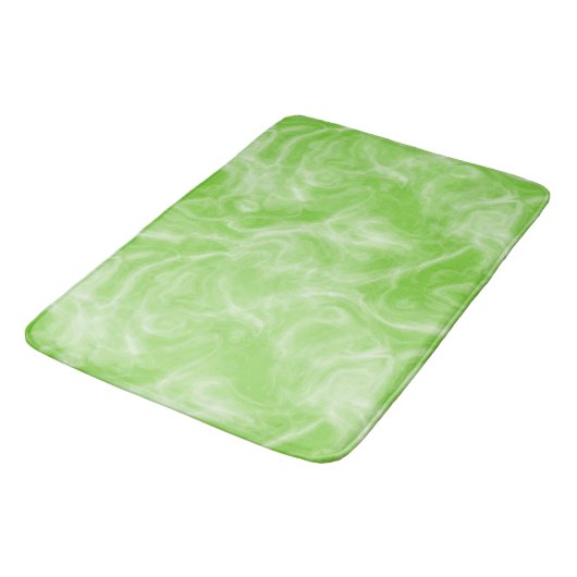 groen en wit Marmer abstract Badmat (Gekanteld)