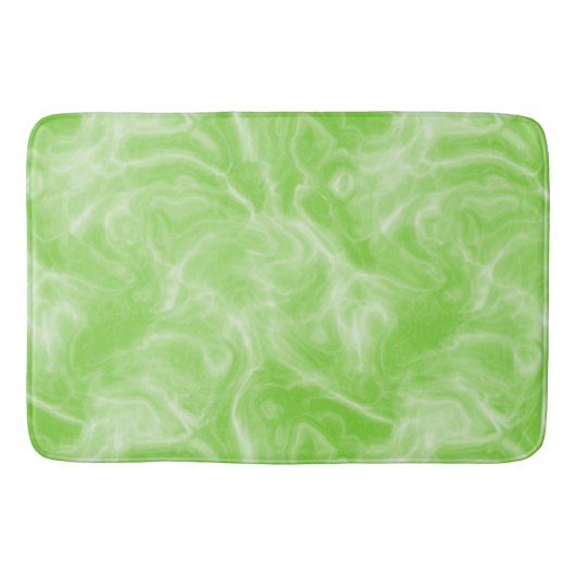 groen en wit Marmer abstract Badmat (Voorkant)