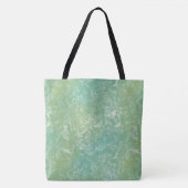 Groen en Wit Marmer Draai Abstract Tote Bag (Voorkant)
