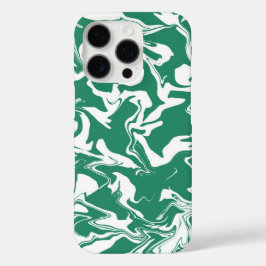 Groen en wit marmer - papier marmerstijl iPhone 16 pro hoesje