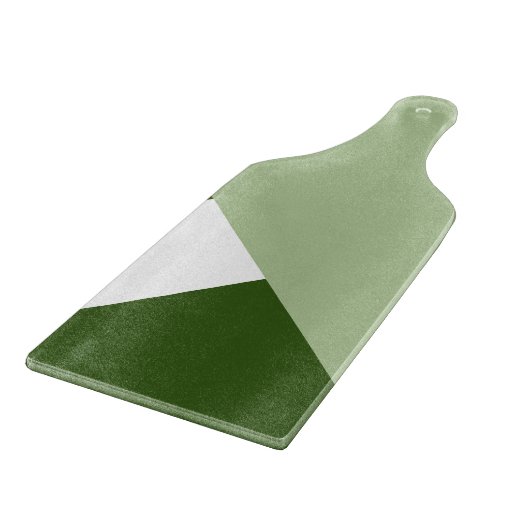 Groen en Wit Modern Kleurenblok 2 Snijplank (Hoek)