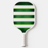 Groen en wit monogram pickleballpaddle pickleball paddle (Achterkant)
