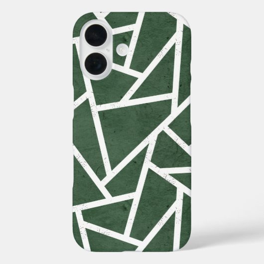 Groen en wit mozaïekpatroon Case-Mate iPhone case (Achterkant)