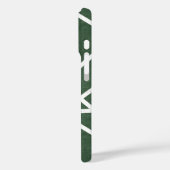 Groen en wit mozaïekpatroon Case-Mate iPhone case (Achterkant / Links)