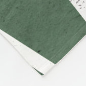 Groen en wit mozaïekpatroon fleece deken (Hoek)