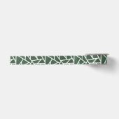Groen en wit mozaïekpatroon satijnen lint (Voorkant)