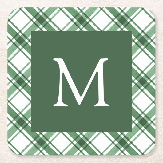 Groen en wit Onderzetter (Voorkant)