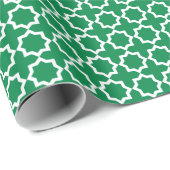 Groen en wit patroon cadeaupapier (Rol Hoek)