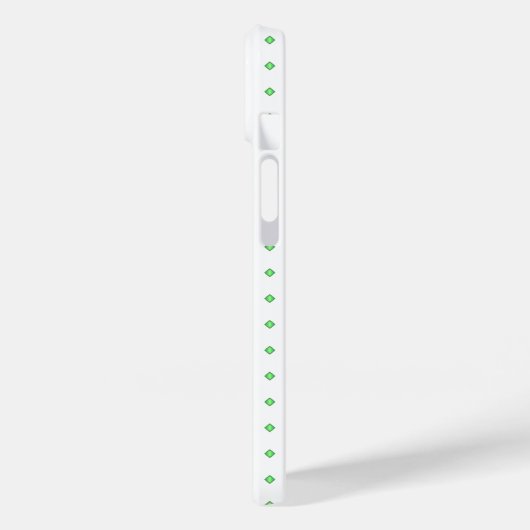 Groen en wit patroon Case-Mate iPhone case (Achterkant / Links)