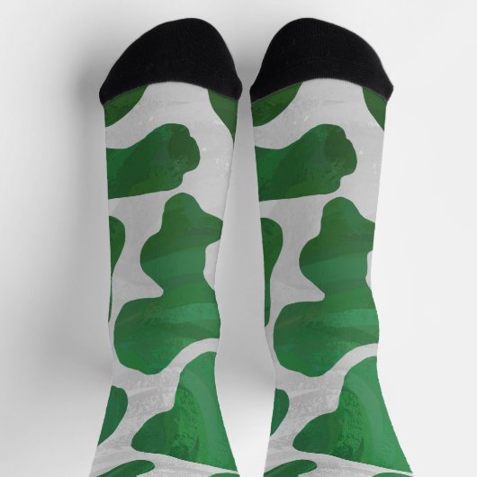 Groen en Wit Patroon Sokken (Top)